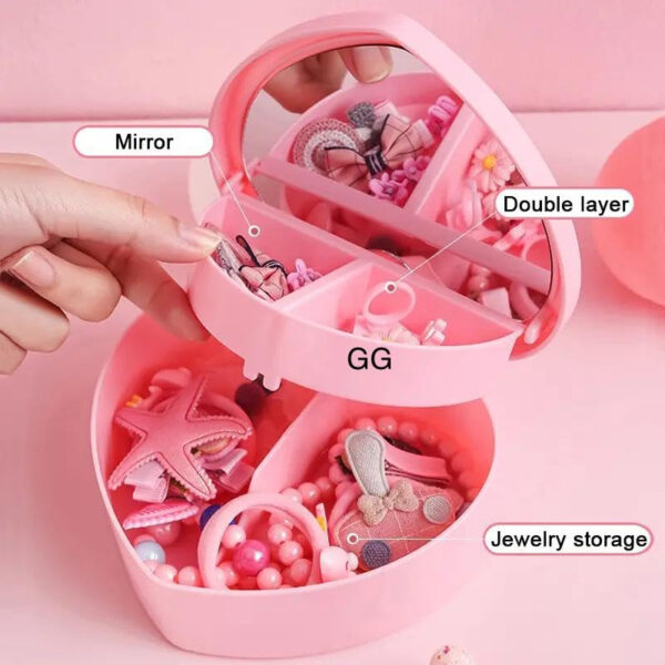 jewellery box for girls | heart shape jewellery box