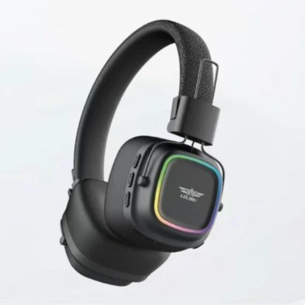 lelisu ls 258 wireless stereo headphones | bluetooth 5.4 over ear headset with type c charging & led lights