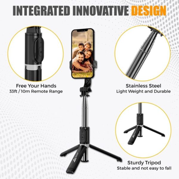 neepho p170s selfie stick tripod | premium metal build for ultimate stability