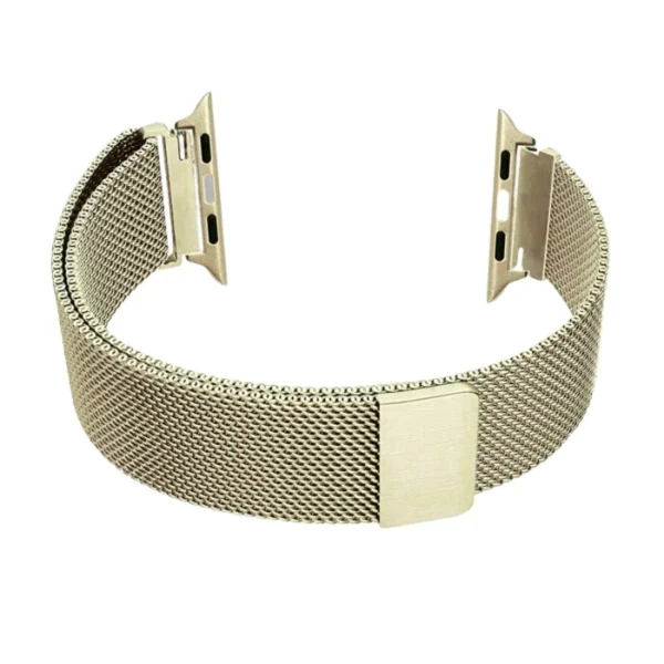 soft gold | apple watch milanese magnetic loop strap | stainless steel band | 42mm / 44mm / 45mm