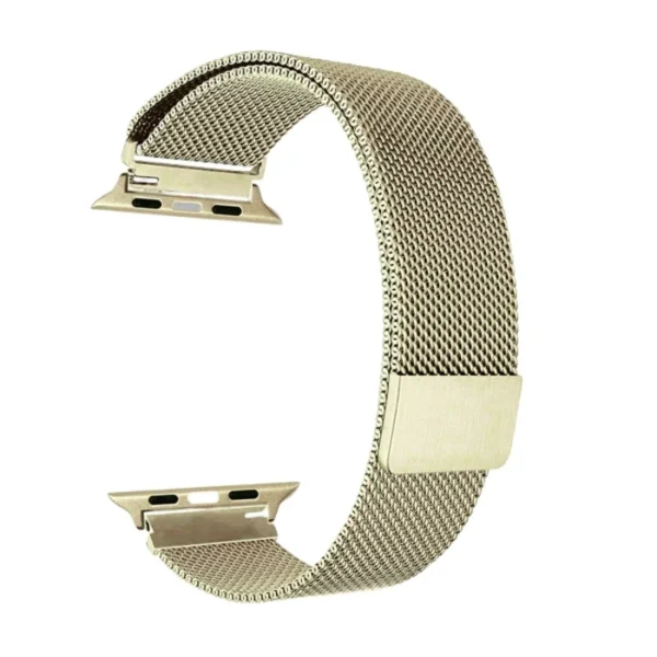 soft gold | apple watch milanese magnetic loop strap | stainless steel band | 42mm / 44mm / 45mm