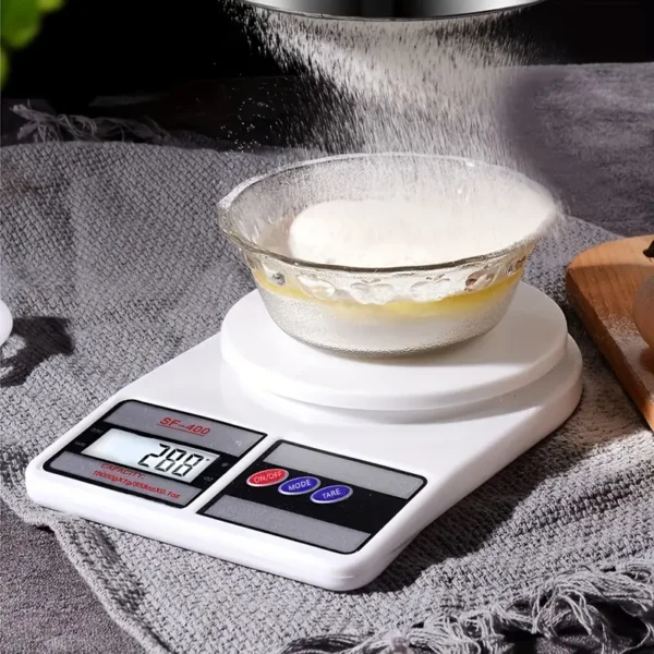 digital kitchen weighing scale | 10kg capacity | high precision lcd display with tare function