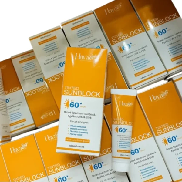 haya tinted sunblock spf 60+ | natural tint | broad spectrum uv protection | lightweight & non greasy