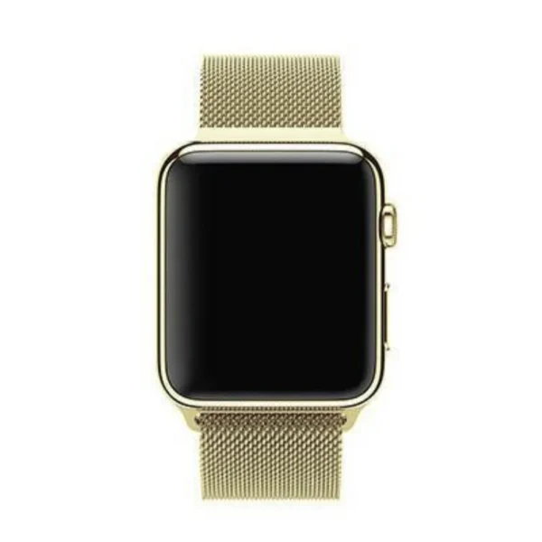 soft gold | apple watch milanese magnetic loop strap | stainless steel band | 42mm / 44mm / 45mm