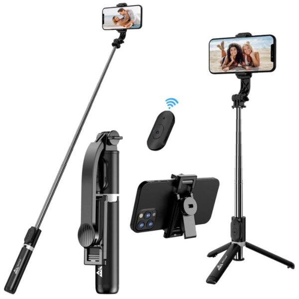 neepho p170s selfie stick tripod | premium metal build for ultimate stability