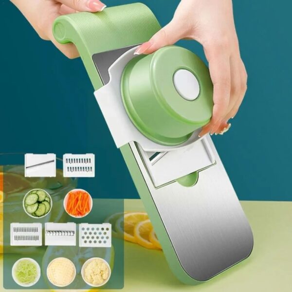 multifunctional 5 blade vegetable cutter & grater | random colors