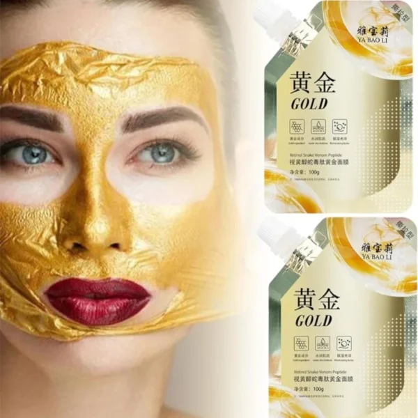retinol snake venom peptide gold mask | moisturizing & anti aging skincare 100g