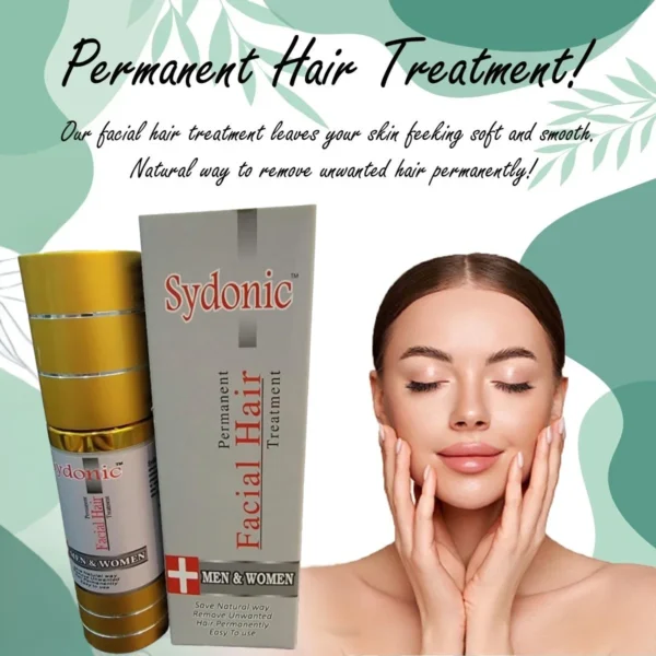 sydonic permanent facial hair removal cream | for men & women | smooth & painless