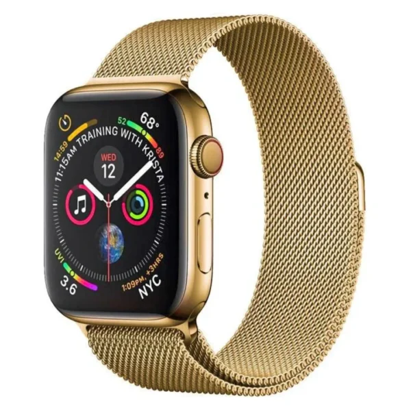 gold | apple watch milanese magnetic loop strap | stainless steel band | 42mm / 44mm / 45mm