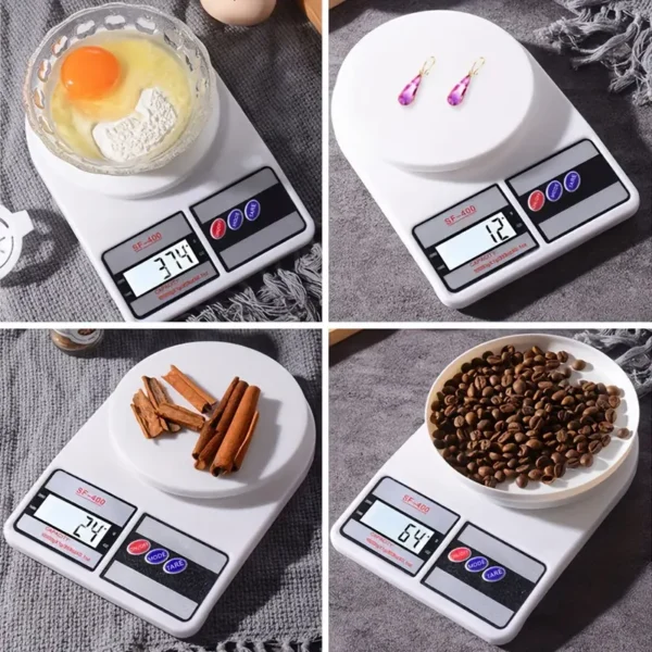 digital kitchen weighing scale | 10kg capacity | high precision lcd display with tare function