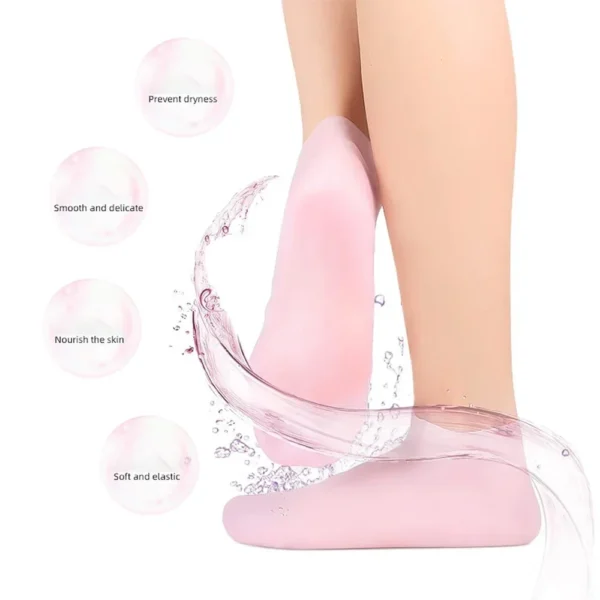 silicone jelly socks | box packed | ultra moisturizing gel foot care protector