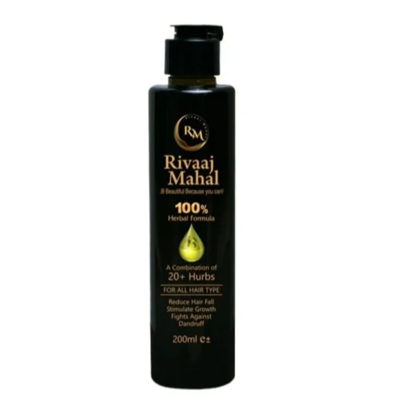 rivaaj mahal 100% herbal hair oil | natural blend of 20+ herbs for strong & healthy hair