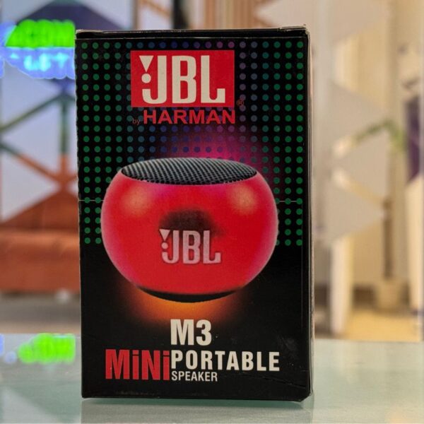 jbl m3 mini portable bluetooth speaker | compact | powerful bass | long battery life | random color