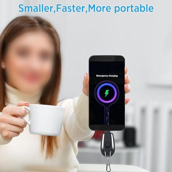 mini keychain power bank | ultra compact 1500mah emergency charger for phones & gadgets