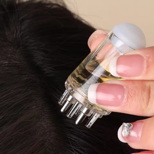2 in 1 scalp root hair oil applicator comb | precision oil massage tool for hair growth & scalp care