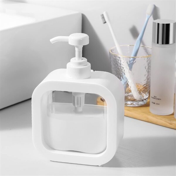 portable refillable soap dispenser bottle (300/500ml) | leak proof pump bottle for kitchen, bathroom, or shower