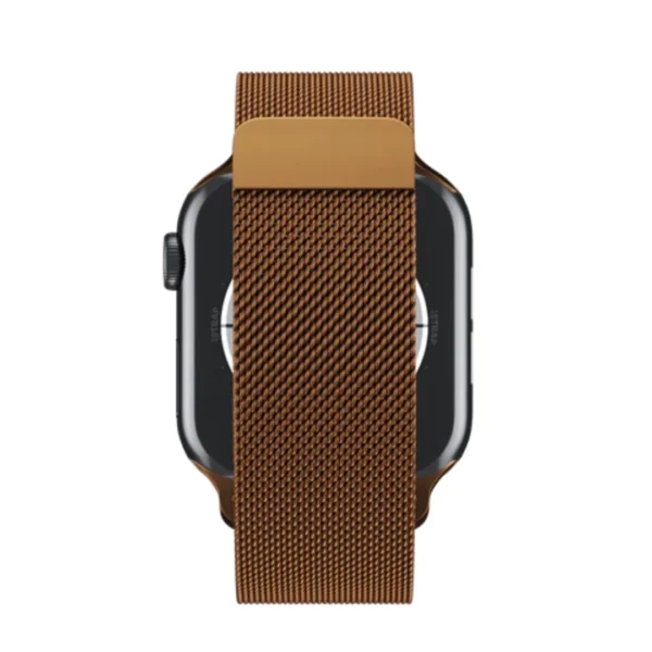 coffee color | apple watch milanese magnetic loop strap | stainless steel band | 42mm / 44mm / 45mm