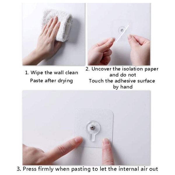 4 pcs punch free screws hanger non marking screw stickers wall picture