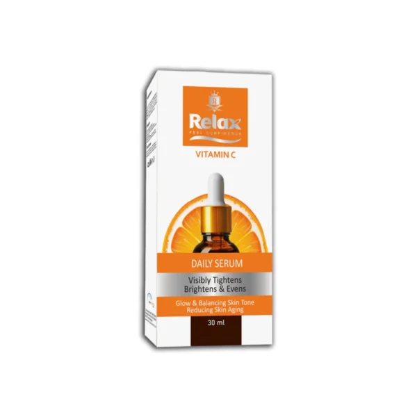 relax vitamin c daily serum 30ml | brightening, tightening & even skin tone formula