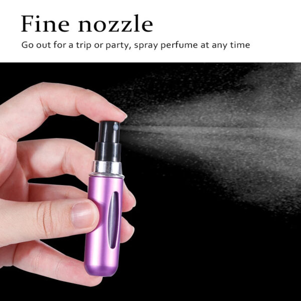 portable refillable mini perfume atomizer | travel size spray bottle | random color | 5ml/8ml