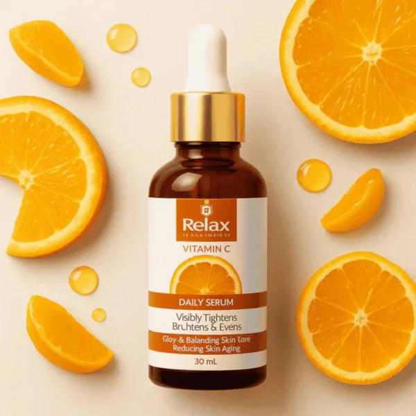 relax vitamin c daily serum 30ml | brightening, tightening & even skin tone formula