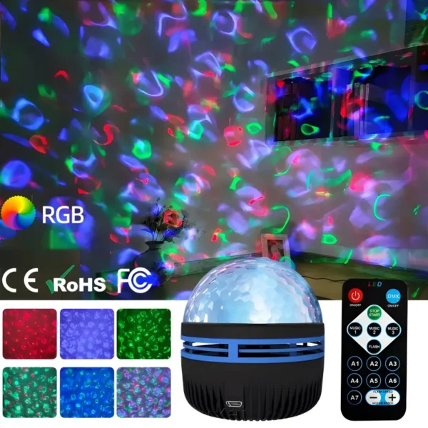 q6 mini led starry projection light with remote control