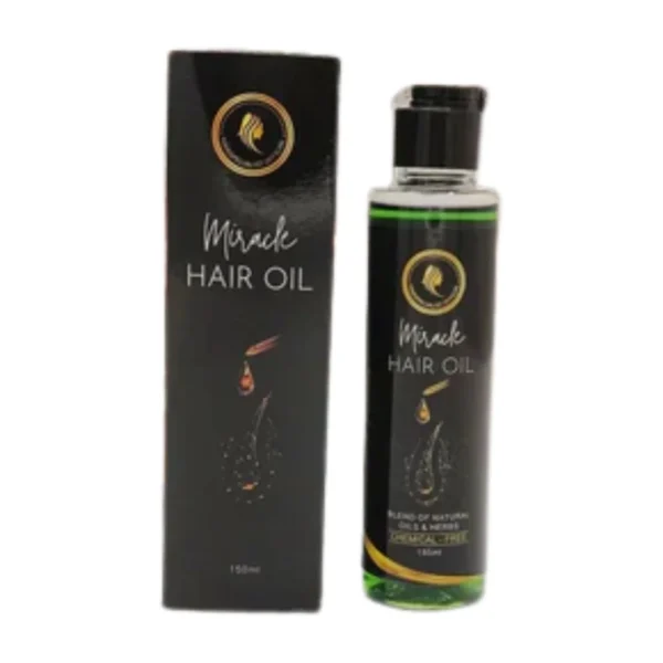 miracle hair oil 150ml | herbal formula for hair growth, strength & shine