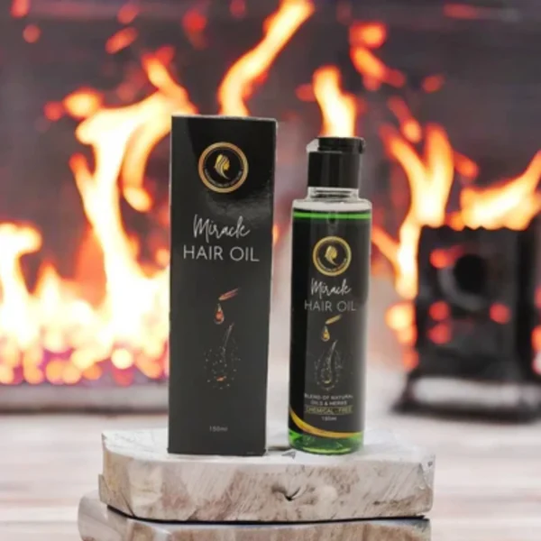 miracle hair oil 150ml | herbal formula for hair growth, strength & shine