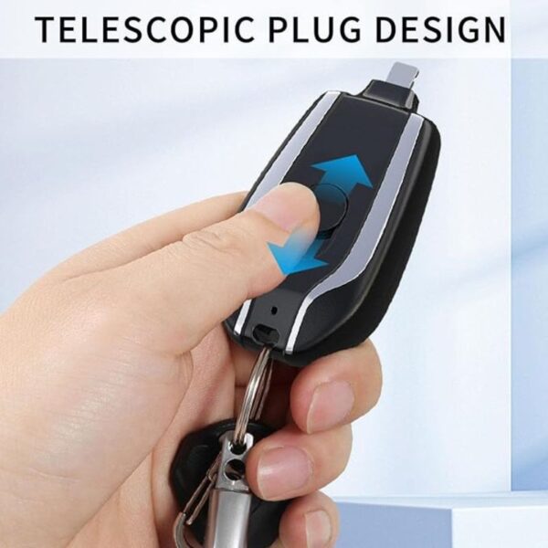mini keychain power bank | ultra compact 1500mah emergency charger for phones & gadgets