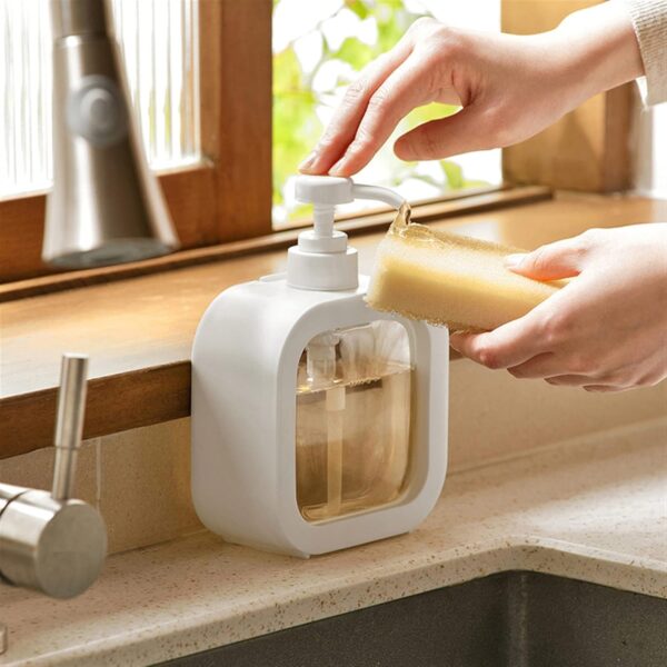 portable refillable soap dispenser bottle (300/500ml) | leak proof pump bottle for kitchen, bathroom, or shower