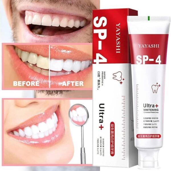 yayashi sp 4 ultra whitening toothpaste | stain remover | fresh breath