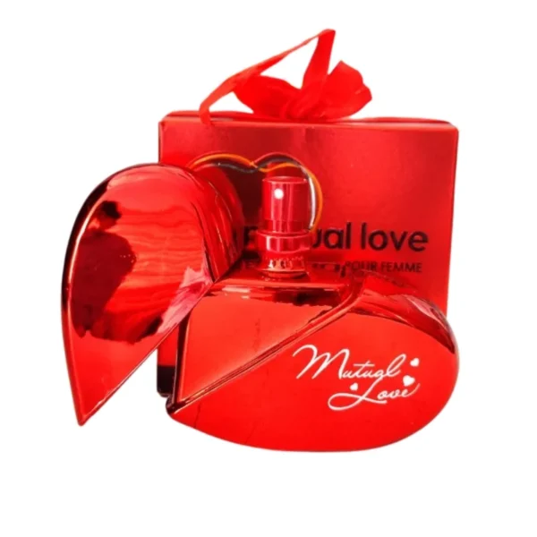 mutual love perfume for women | heart shaped bottle edp – 50ml | floral fruity long lasting scent