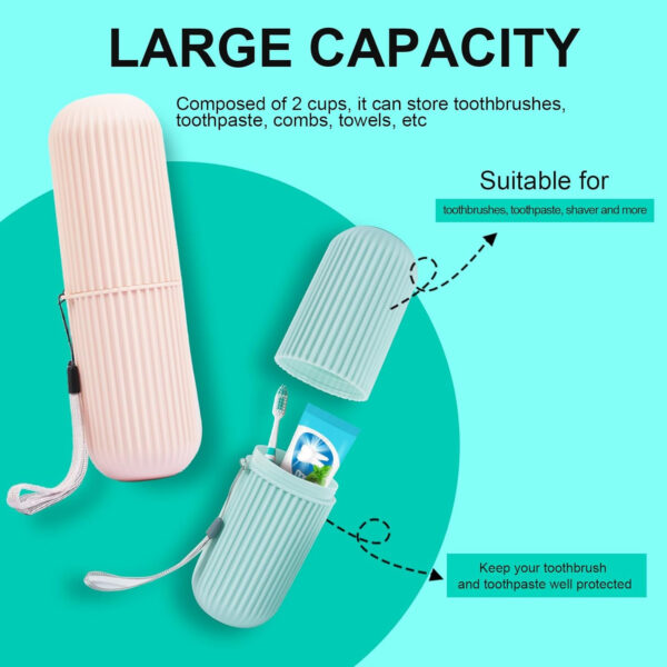 portable toothbrush toothpaste holder | storage case box