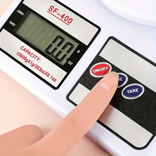 digital kitchen weighing scale | 10kg capacity | high precision lcd display with tare function