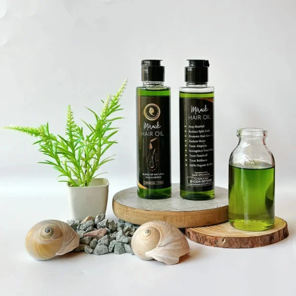 miracle hair oil 150ml | herbal formula for hair growth, strength & shine