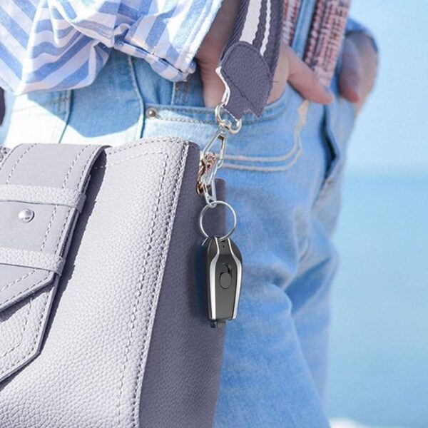mini keychain power bank | ultra compact 1500mah emergency charger for phones & gadgets