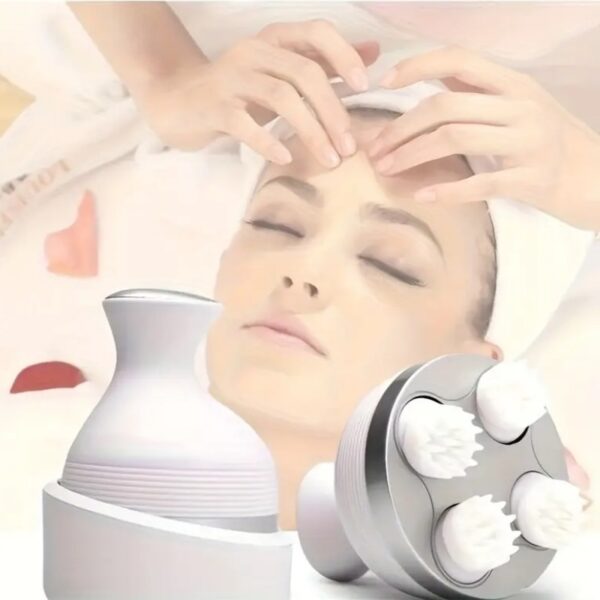 scalp massager — electric meridian massage with 4 moveable clusters
