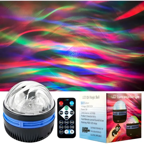 q6 mini led starry projection light with remote control