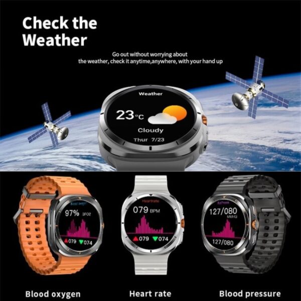 tf7 ultra smart watch | metal body, amoled display, fitness & health tracker