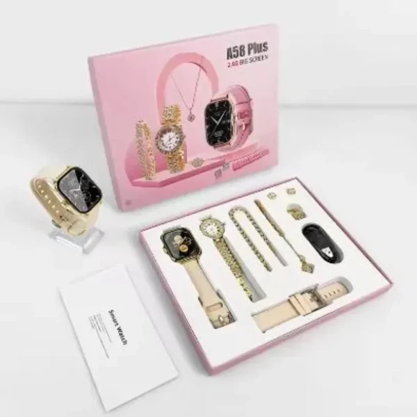 a58 plus 6 in 1 smartwatch for women | perfect for gift | random color