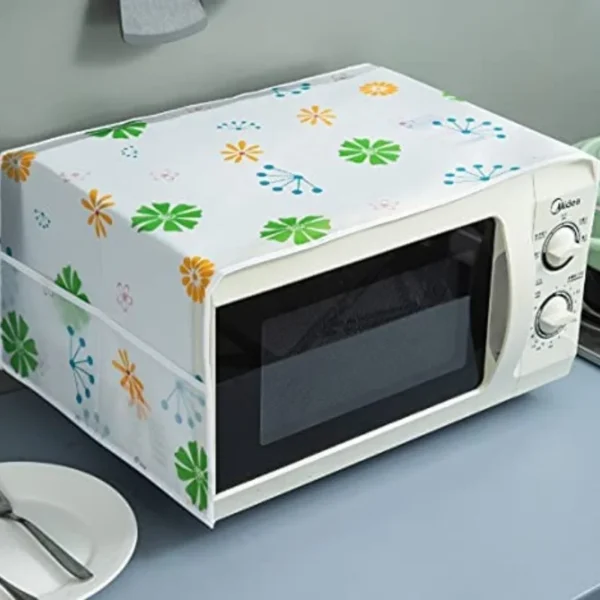 oven & microwave cover waterproof oil dust protection with double side pockets