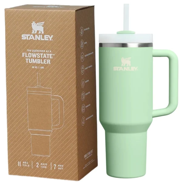 stanley 40 oz (1200ml) stainless steel tumbler | leak proof insulated travel mug | hot & cold