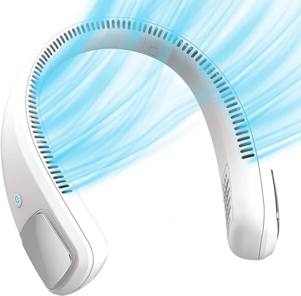 wearable neck fan & air purifier | arctic air freedom | usb rechargeable 3 speed personal cooler for indoor & outdoor use | random color