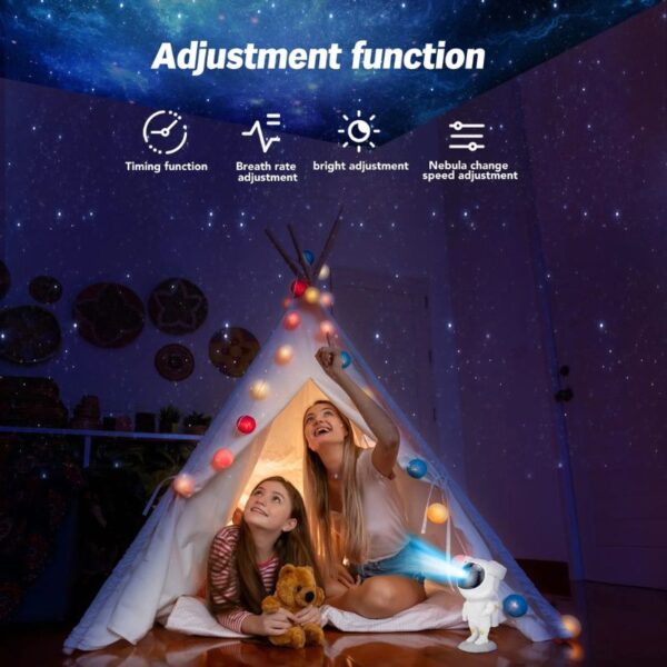 astronaut star projector night light | bring the galaxy to your room