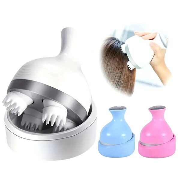 scalp massager — electric meridian massage with 4 moveable clusters