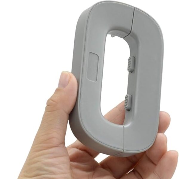 child safety refrigerator lock | double button | baby proof | white & grey