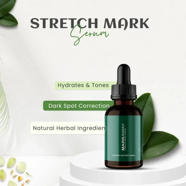 markaway stretch mark serum | herbal formula for scars & skin elasticity | 30ml