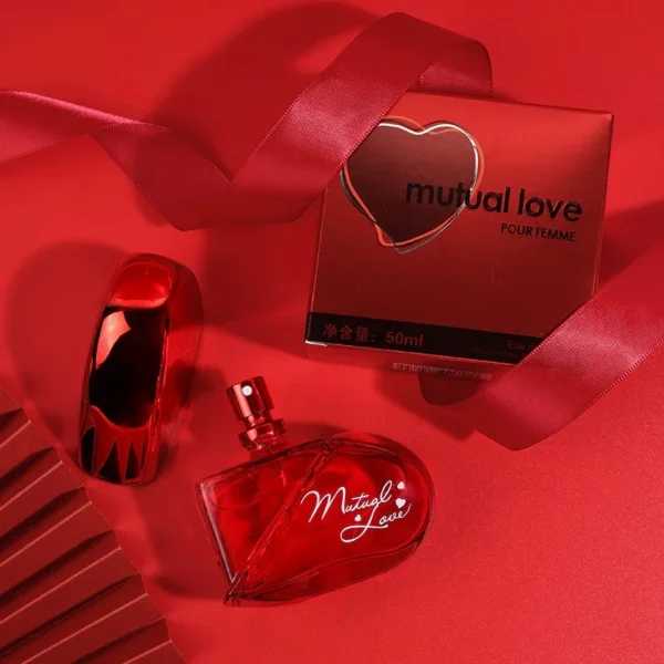 mutual love perfume for women | heart shaped bottle edp – 50ml | floral fruity long lasting scent