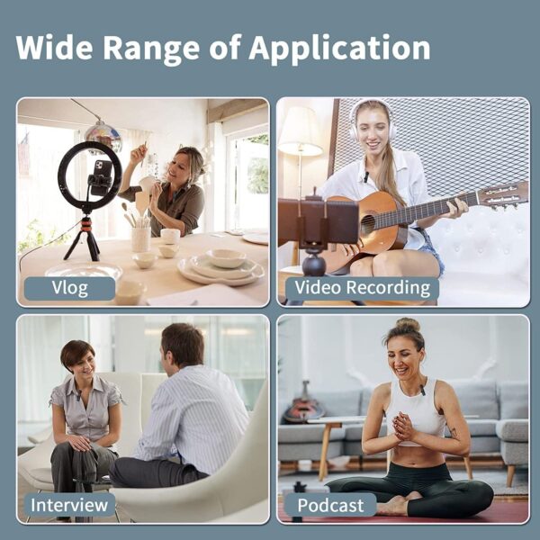 k9 dual wireless lavalier microphone | plug & play usb type c & ios mic with auto sync & noise reduction