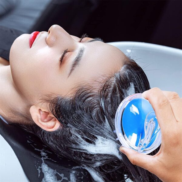 head scalp massage & shampoo brush | soft silicone bath brush | random colors